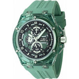 Invicta green men's racing watch silicone strap (British brand)