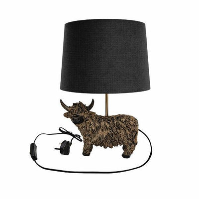 Superdrug Candlelight Country Highland Cow Table Lamp - 44cm- Buy online at McGrocer