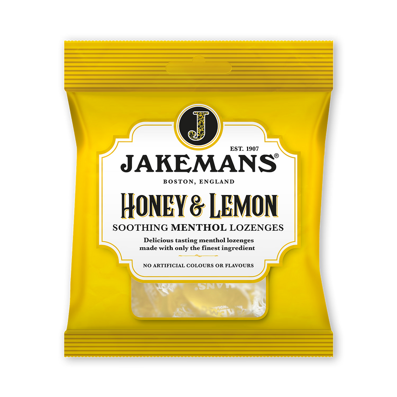 Jakemans Honey Lemon Soothing Menthol Sweets 73g Bag