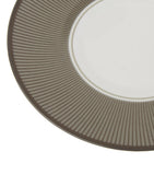 Wedgwood coffee saucer with elegant stripes and gilded trim (British brand)