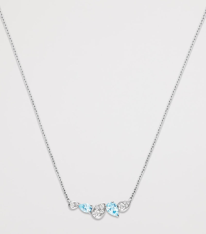 Chaumet Joséphine necklace white gold aquamarine diamonds, UK version
