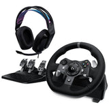 Argos Logitech G920 Driving Force Racing Steering Wheel and G335 Headset Bundle for Xbox and PC- Buy online at McGrocer