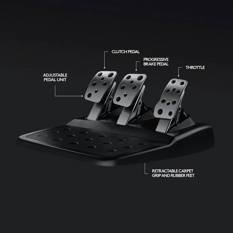 Logitech G920 steering wheel and G335 headset bundle - British product