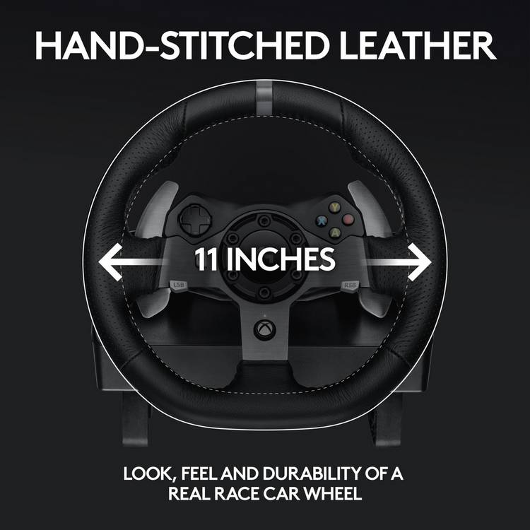 Logitech G920 steering wheel and G335 headset bundle - British product