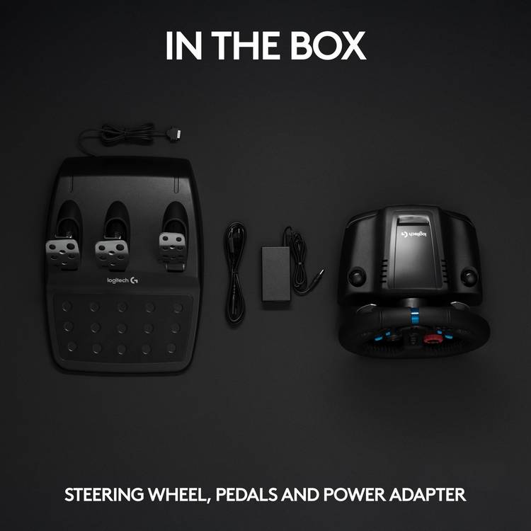 Logitech G29 steering wheel and G435 headset bundle, imported from the UK