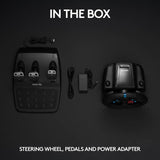 Logitech G29 steering wheel and G435 headset bundle, imported from the UK