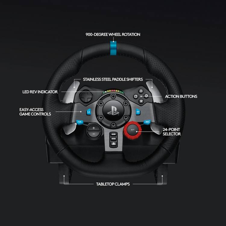 Logitech G29 steering wheel and G435 headset bundle, imported from the UK
