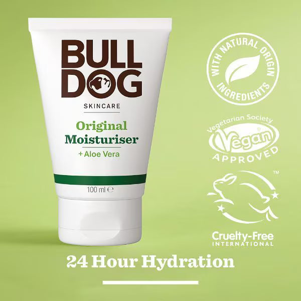 Bulldog Skincare Original Moisturiser Men's Face Cream 100ml - British product