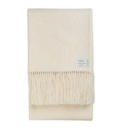 Harrods Alpaca-Blend Willow Throw Blanket 150cm x 230cm- Buy online at McGrocer