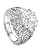Harrods Boodles Platinum and Diamond Victoria Falls Inside Africa Ring- Buy online at McGrocer