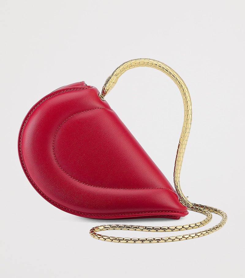 Bvlgari Serpenti Cuoricino mini top-handle bag in Italian leather, imported from the UK