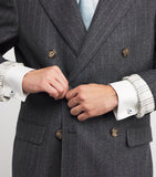 Tateossian sterling silver and topaz textured square cufflinks (British brand)
