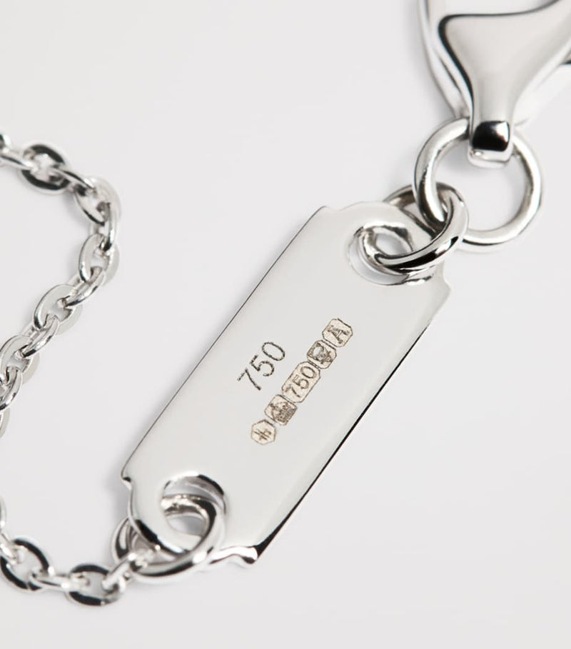 Harrods white gold diamond pendant necklace 0.75ct (British brand)