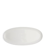 Harrods Royal Copenhagen White Fluted Long Oval Porcelain Dish (37cm x 17cm)- Buy online at McGrocer