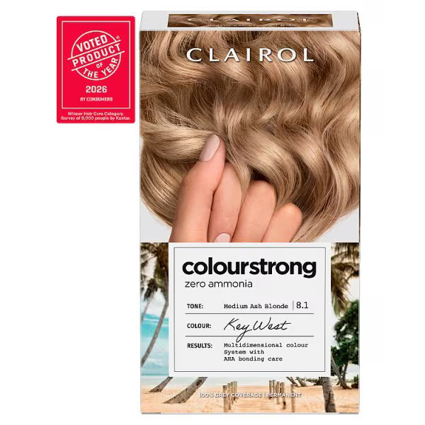 Clairol Permanent Hair Dye 8.1 Medium Ash Blonde - British product