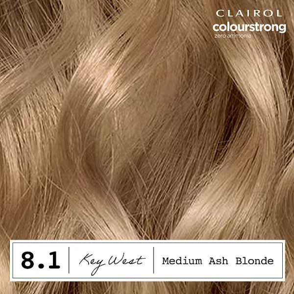 Clairol Permanent Hair Dye 8.1 Medium Ash Blonde - British product