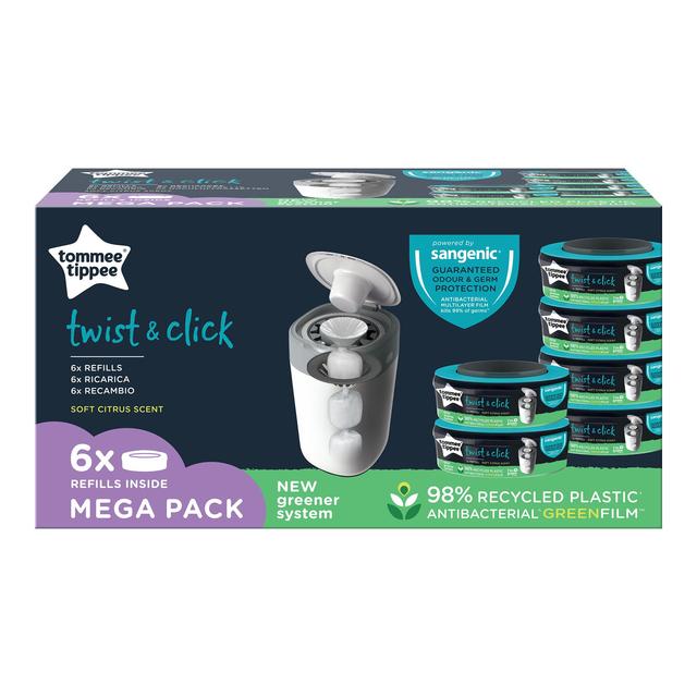 Tommee Tippee Twist & Click Refill Cassettes Multipack 6 per pack GOODS M&S