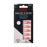 DNR Kiss Salon X-Tend Gel Nail Extensions Flower Design 32 Nails