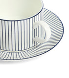 Wedgwood Pinstripe Teacup and Saucer (British brand)