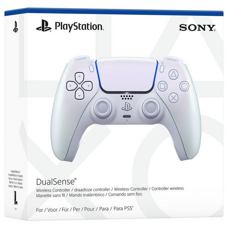 Sony DualSense wireless controller Chroma Pearl, UK version
