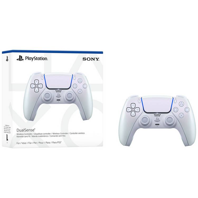 Sony DualSense wireless controller Chroma Pearl, UK version