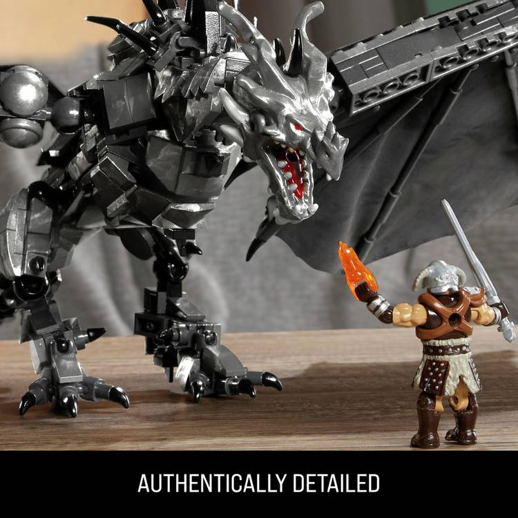 MEGA Skyrim Alduin the World Eater building kit 619-piece, imported from the UK