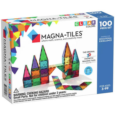 Argos MAGNA-TILES Clear 100 Pieces Set Magnetic Building Toy- Buy online at McGrocer