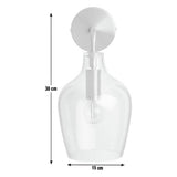 Argos Home Abas glass wall light brass (British brand)