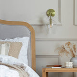 Argos Home Abas glass wall light brass (British brand)
