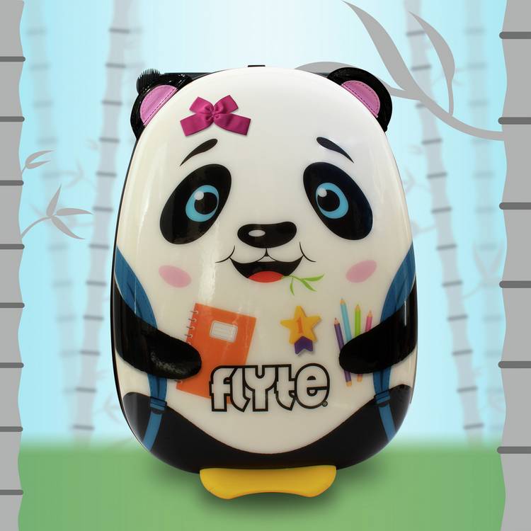 Flyte Penni Panda folding tri scooter suitcase white - British product