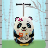 Flyte Penni Panda folding tri scooter suitcase white - British product