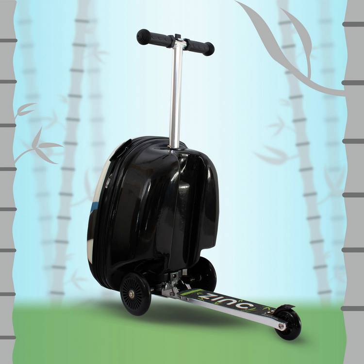 Flyte Penni Panda folding tri scooter suitcase white - British product