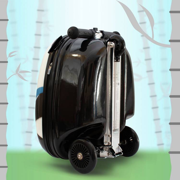 Flyte Penni Panda folding tri scooter suitcase white - British product