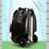 Flyte Penni Panda folding tri scooter suitcase white - British product