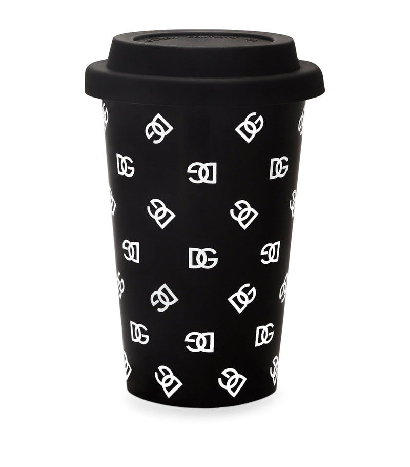 Dolce&Gabbana ceramic travel cup with DG logo - British product