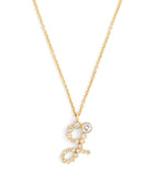 Sophie Bille Brahe yellow gold diamond 'G' necklace - British product
