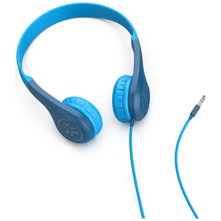 JLab JBuddies Pop Kids headphones blue wired on-ear (British brand)