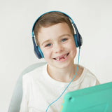 JLab JBuddies Pop Kids headphones blue wired on-ear (British brand)