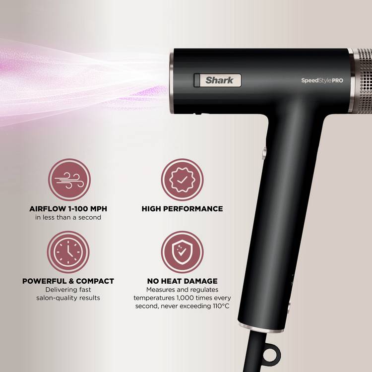 Shark SpeedStyle Pro 5-in-1 hair dryer black - British product