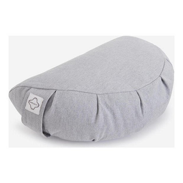 Decathlon half moon yoga cushion grey 45cm wide, UK version