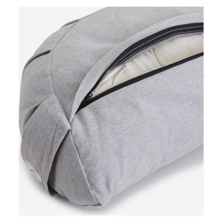 Decathlon half moon yoga cushion grey 45cm wide, UK version
