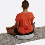 Decathlon half moon yoga cushion grey 45cm wide, UK version