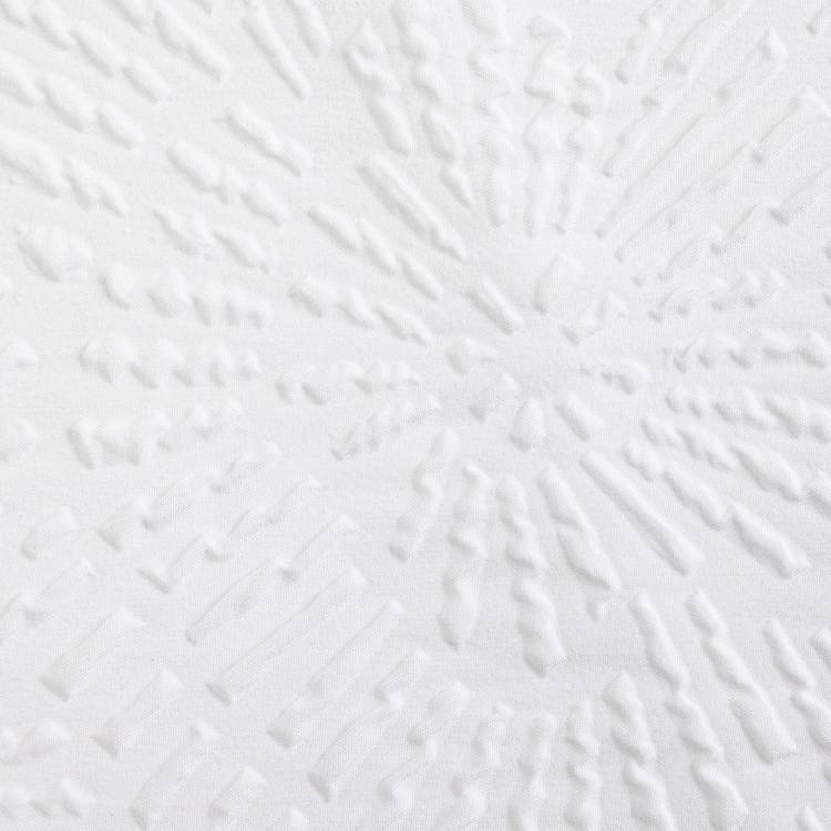 Argos Home white embossed floral bedding set single (British brand)