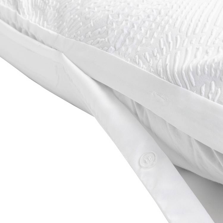 Argos Home white embossed floral bedding set single (British brand)