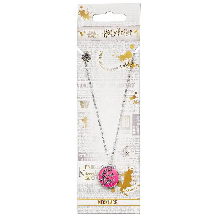 Harry Potter Happee Birthdae necklace with enamel pendant 45cm, imported from the UK