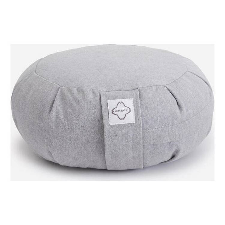 Decathlon grey round yoga meditation cushion 35cm - British product