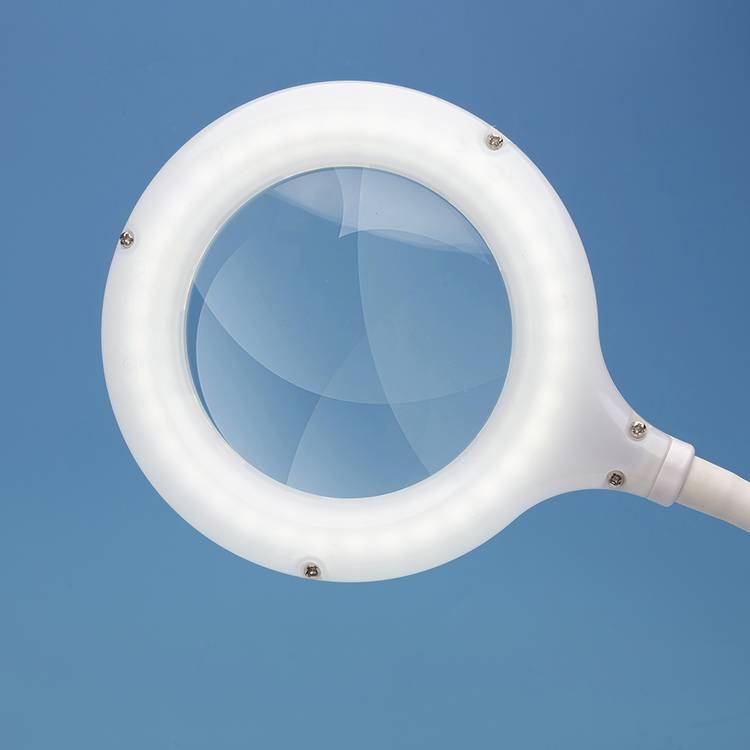 Lightcraft Compact LED Magnifier Desk Lamp white - British product