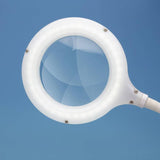 Lightcraft Compact LED Magnifier Desk Lamp white - British product