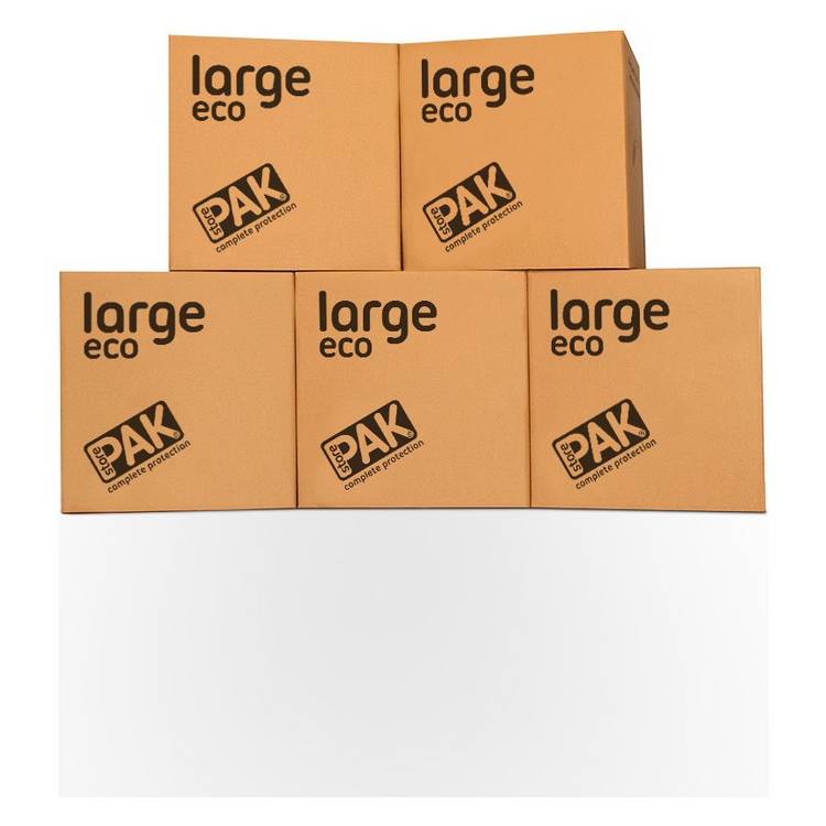 StorePAK large eco cardboard storage boxes set of 5, imported from the UK