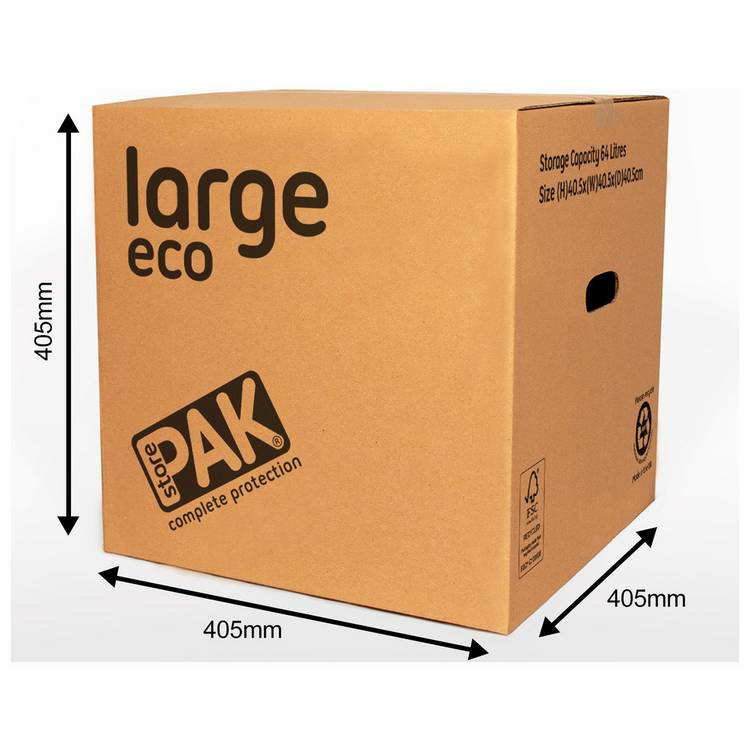 StorePAK large eco cardboard storage boxes set of 5, imported from the UK